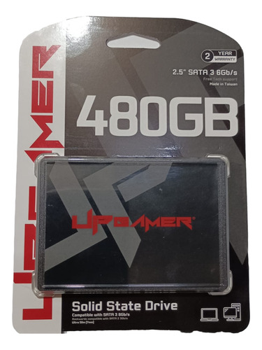 Hd Ssd 480gb Preto Sata 3  6gb/s  Disco Sólido Interno Up Gamer Up500  Com Nf Promoção