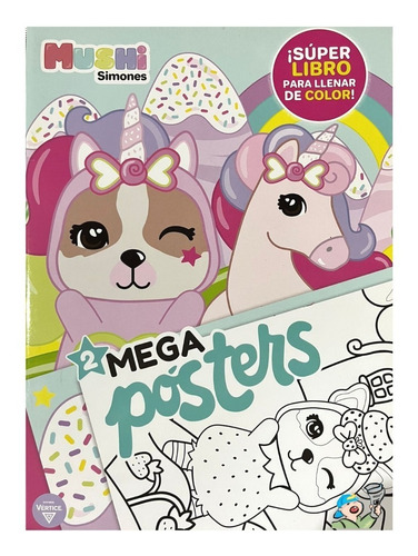 Revista Pintar Colorear Mushi Simones Perritos Kawaii 