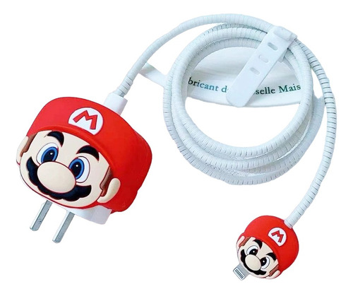 Protector Para Cable iPhone Super Mario Bros