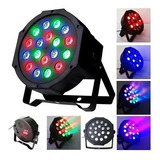 Refletor Led 18w Rgb Bivolt Par Led Dmx Digital Strobo 110v/220v