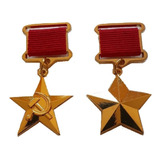 Medallas  Estrella De Oro  &  Hoz Y Martillo  Héroes Urss
