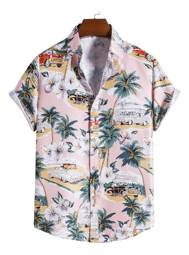 Camisa Hawaiana Con Estampado Floral Para Hombre