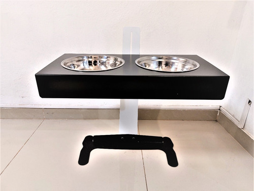 Comedero Perros Y Gatos Acero Inox Regulable Hasta 25 Cm