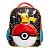 Mochila Escolar Grande Primaria Ruz Pokemon Pikachu 178158