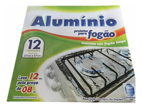 Papel Protector De Aluminio Para Cocina, 48 Unidades