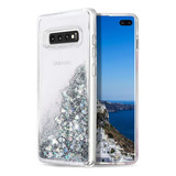 Funda Para Samsung Galaxy S10 Plus Transparente Glitter