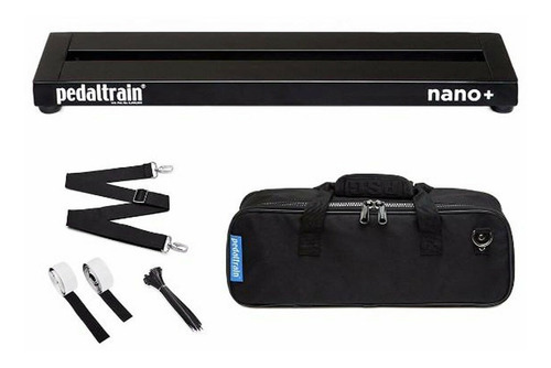 Pedalboard Pedaltrain Nano+ De Aluminio Con Funda Color Negro