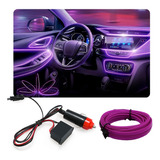 Fita Led Painel Saveiro Quadrado Neon 5m Roxo