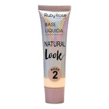 Base De Maquillaje Mate Líquida De Aspecto Natural Ruby Rose, 29 Ml