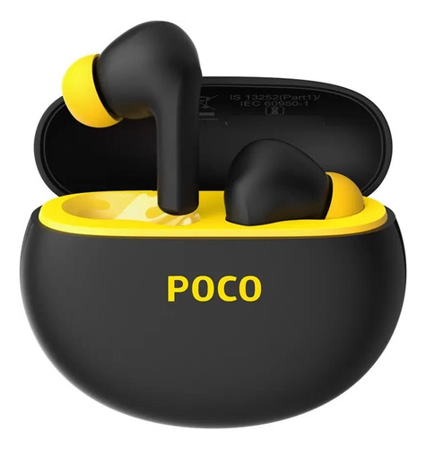 Fone De Ouvido Sem Fio Xiaomi Poco Pods Bluetooth Cor Preto