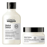  Loreal Metal Detox Kit Shampoo 300ml + Mascarilla 250ml