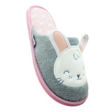 Arra Pantufla Salto De Cama Aacr200093 Gris Conejo Dama