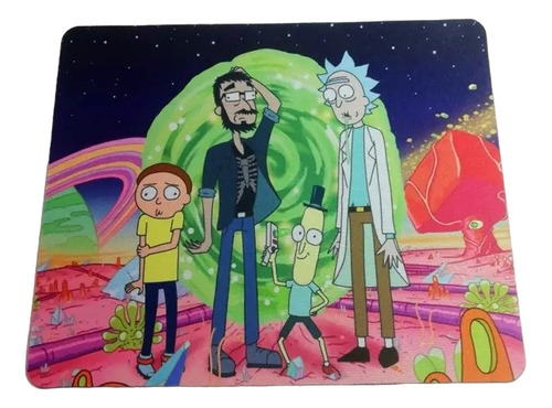 Pad  Mouse  Anime Rick Morty  21.5 X 18 Cm Aprox 