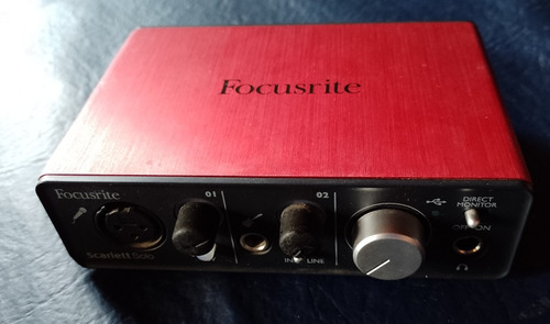 Interfaz De Audio Placa De Audio Focusrite Scarlett Solo