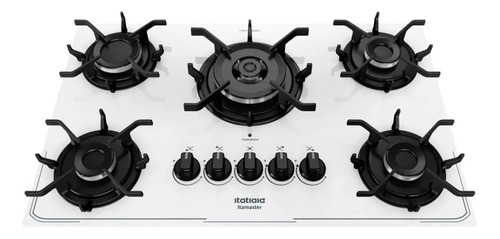 Cooktop Itamaster 5 Bocas Tripla Chama Branco Itatiaia