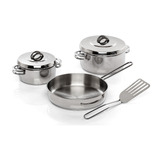 Set Batería Gamuza Master Ware Mini Cheff Acero Inox 18/10