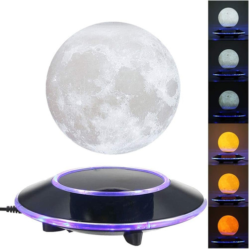 Lámpara Led Magnética Vgazer, Luna Flotante