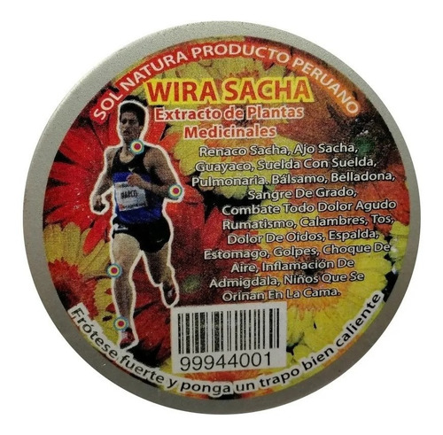 Pack 12 Lata Crema De Frotacion Wira Sacha