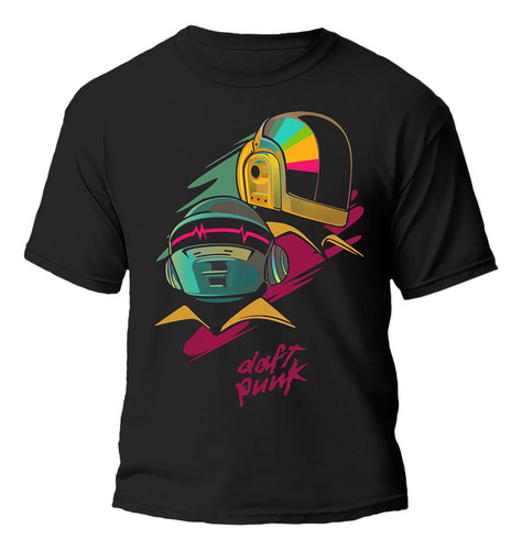 Remera Daft Punk Music Diseño M2 100% Algodon