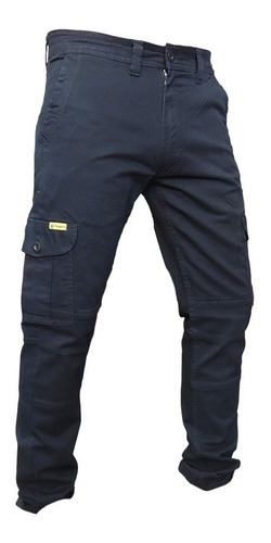 Pantalon Cargo Elastizado Pampero Trabajo Bolsillo Hombre 