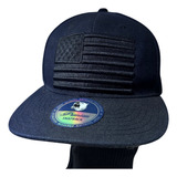 Gorra Importada Plana Bordado De Bandera De Estados Unidos. 