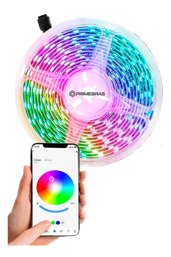 Fita Led Rgb Smart Bluetooth Inteligente 5m Alexa Primebras