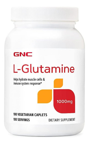 Gnc L-glutamina 1000 Mg - 100 Cápsulas Vegetarianas