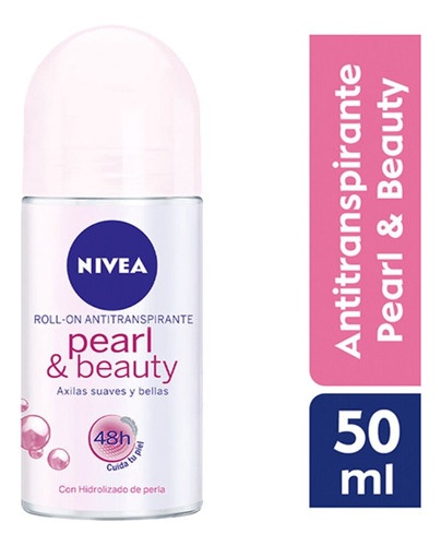 Antitranspirante Pearl & Beauty Nivea Roll-on Con 50 Ml