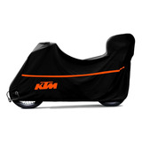 Funda Cubre Moto Ktm Duke 200 250 390 Con Baul Impermeable 