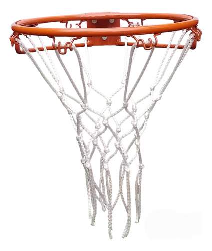 Aro De Basquet N°5 (32 Cm) De Hierro Macizo Con Red 