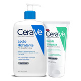 Kit Cuidado Cerave Gel De Limpeza E Loção Hidratante