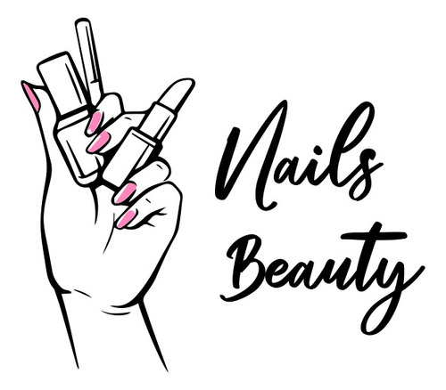 Sticker Calcomanía De Vinil Para Salón De Uñas Nails Beauty