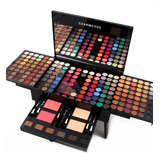 Juego Paleta Maquillaje 190 Colores Multicolor Completa