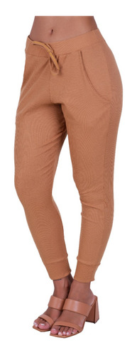 Calça Jogger Canelada Inverno Feminina Comfy