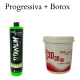 Kit Semi Definitiva 1l + Botox 3d Maxx Lyzz 1kg