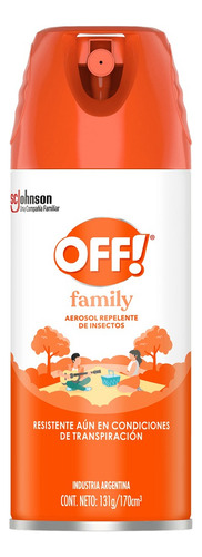 Repelente Off Family Aerosol Naranja 170ml X12 