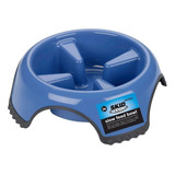 Plato Para Perros Petmate Skid Stop Alimentación Lenta Color Azul