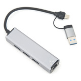 Hub Usb C A De Baja Latencia De Red 3.0 2.0 Rj45 Tipo C3.0