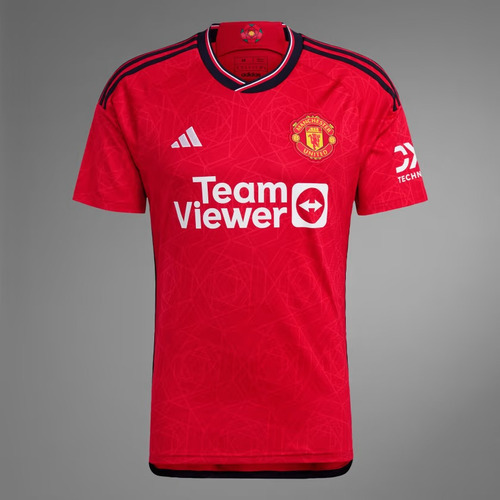 Camisa Manchester United I adidas 23/24 Vermelha