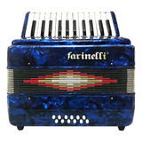 Acordeon Farinelli 25 Teclas 12 Bajos Azul 1302a Msi