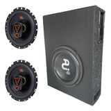 Som Interno 720w Caixa Sub 8 Slim + Alto Falante Porta Jbl