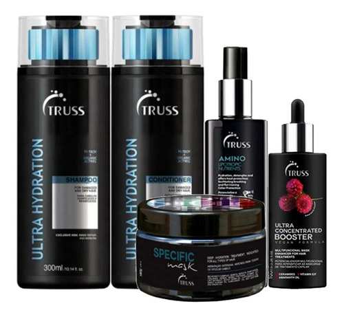 Kit Truss Ultra Hydration + Amino + Booster 5 Produtos