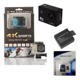 Camara Deportiva Accion 4k Ultra Hd Wifi Sumergible 30m