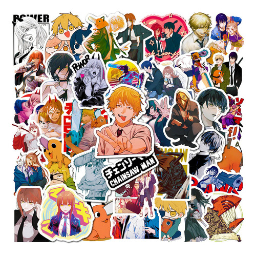 Stickers Calcomanias Chainsaw Man Manga Anime