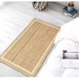 Alfombra Costado De Cama Simil Yute 70x110cm Kreatex