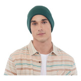 Gorro Lana Liso Verde Corona