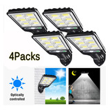 Luz De Calle Grande Impermeable Al Aire Libre 4pcs Luz Solar