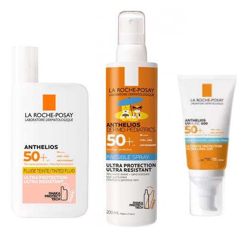 La Roche Posey Anthelios F50color+crema Hidratante+pdiatrico