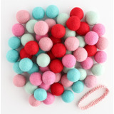 Mini Felt Factory | Guirnalda De Navidad Diy De Bolas D...