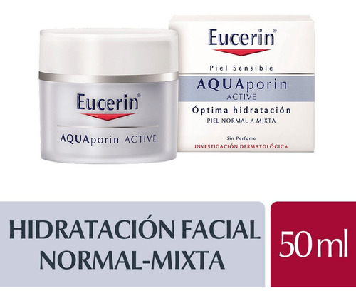 Aquaporin Active Para Piel Normal A Mixta Eucerin X 50 Ml